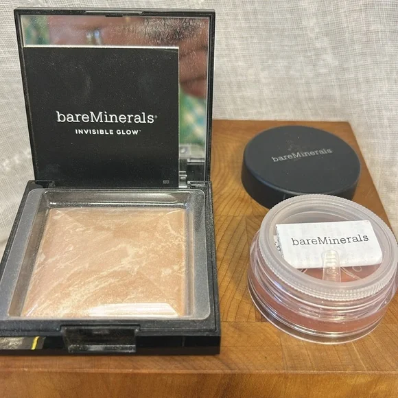 NWT BareMinerals Invisible glow, blush, eyeshadow pallet bundle
